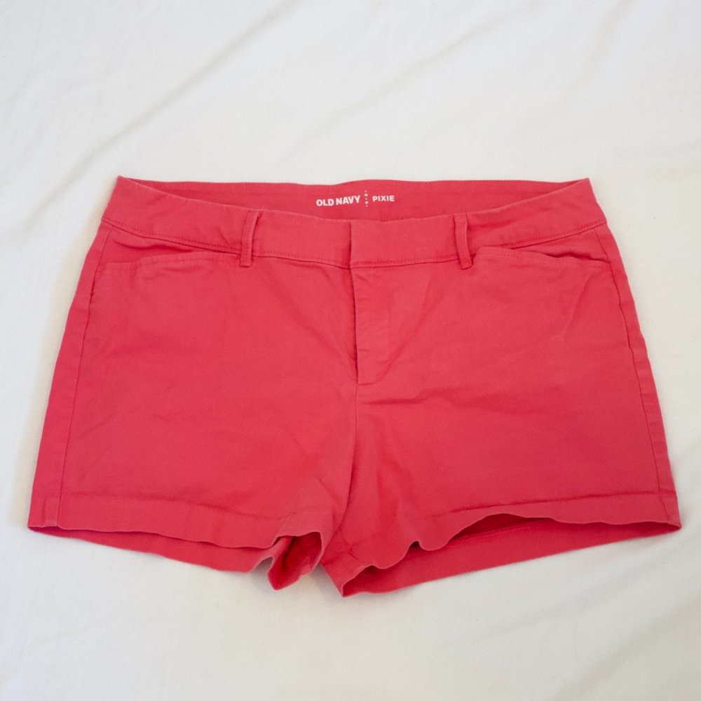Old Navy Women's Coral/Pink Pixie Cut Shorts